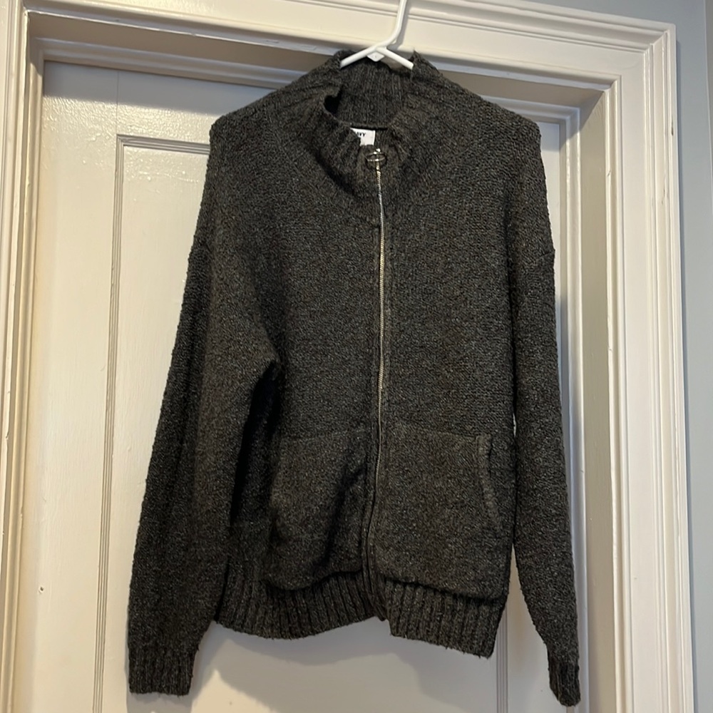 Large Old Navy Gray grandpa sweater/cardigan